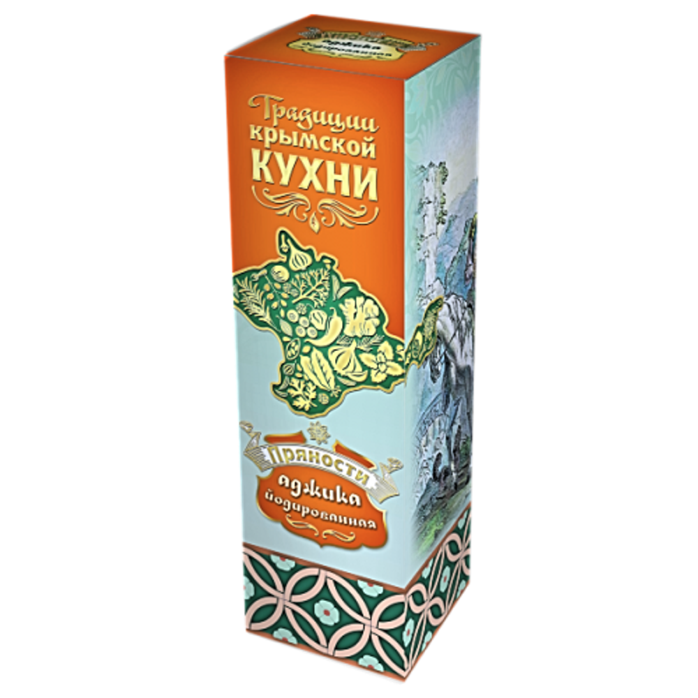 Аджика йодированная сухая &quot;Традиции крымской кухни&quot;, картонная пачка, 50 г. ТМ &quot;Чаи Крыма&quot;