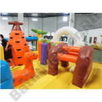 Коммерческий надувной батут "Слоник со скалодромом 2"