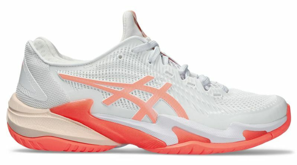 Женские теннисные кроссовки Asics Court FF 3 - white/sun coral