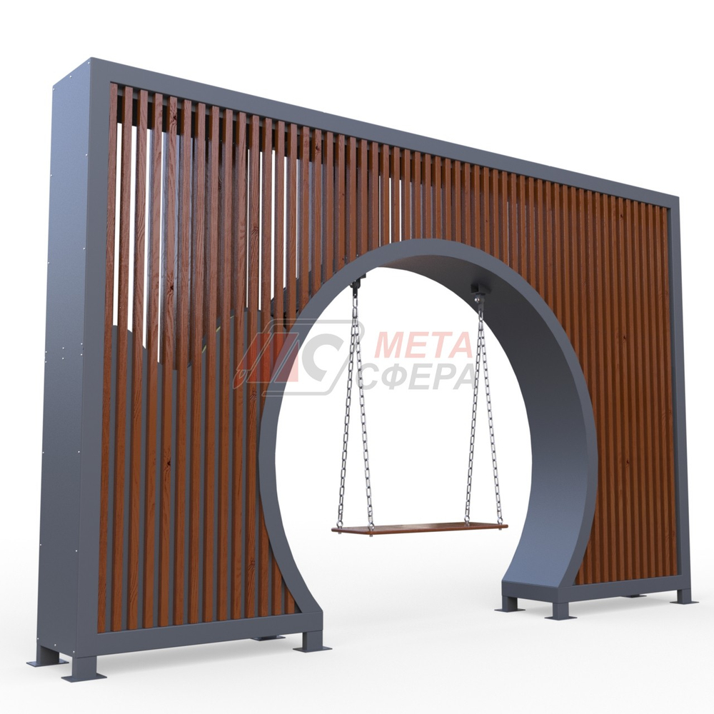 Японская арка с качелью и подсветкой