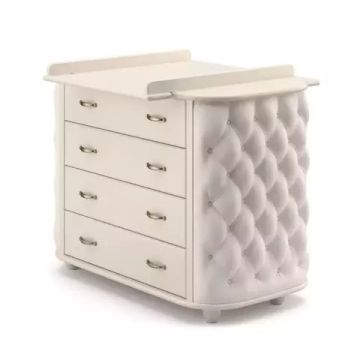 Комод пеленальный Гандылян Тиффани декор пуговицы Ваниль