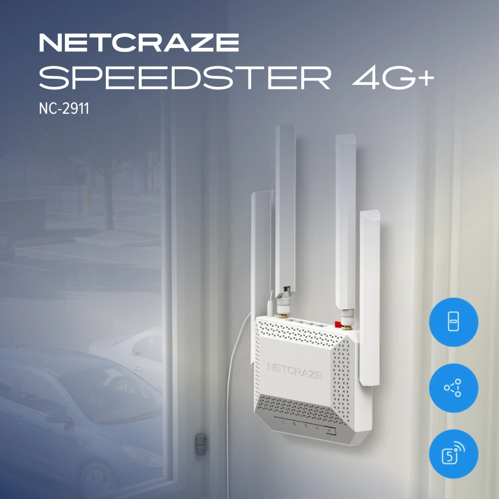 Роутер беспроводной Keenetic Netcraze Speedster 4G+
