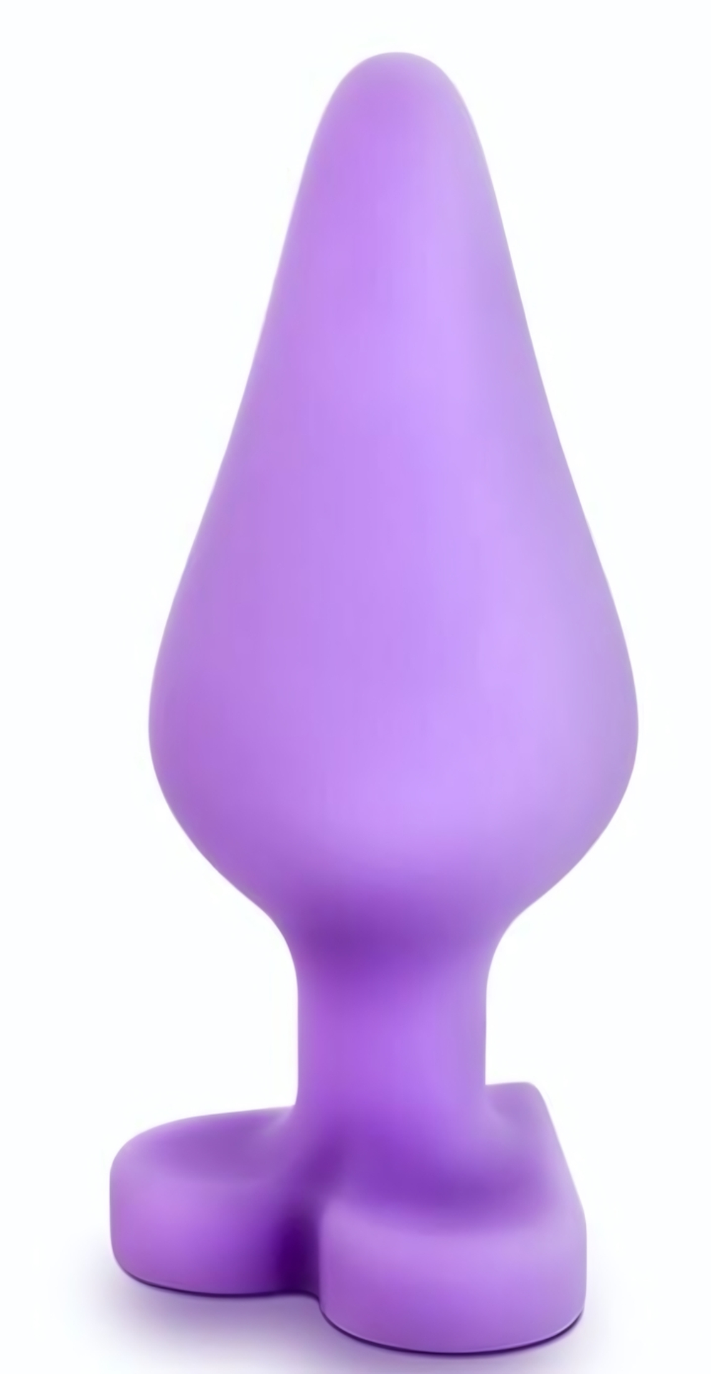 Фиолетовая анальная пробка Naughty Candy Heart Do Me Now - 8,9 см. (Цвет: фиолетовый)