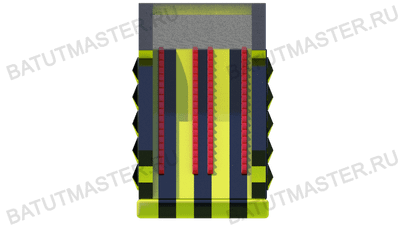 Надувной модуль препятствий «Большая гора», 9×3,5×5,6 м