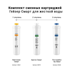 Комплект картриджей Гейзер Смарт для жесткой воды