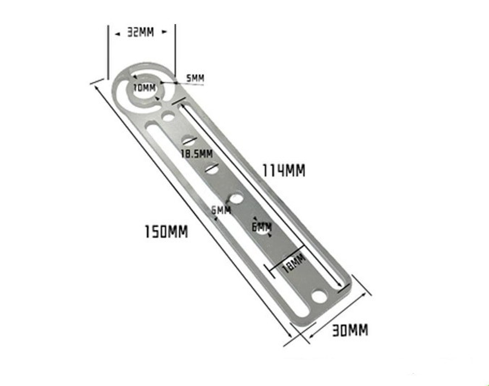 Parallel m10 bracket 150mm