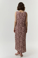 Юбка со шлицей тюльпаны