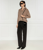 Хлопковый свитер Weekend MaxMara - коричневый(253661526)