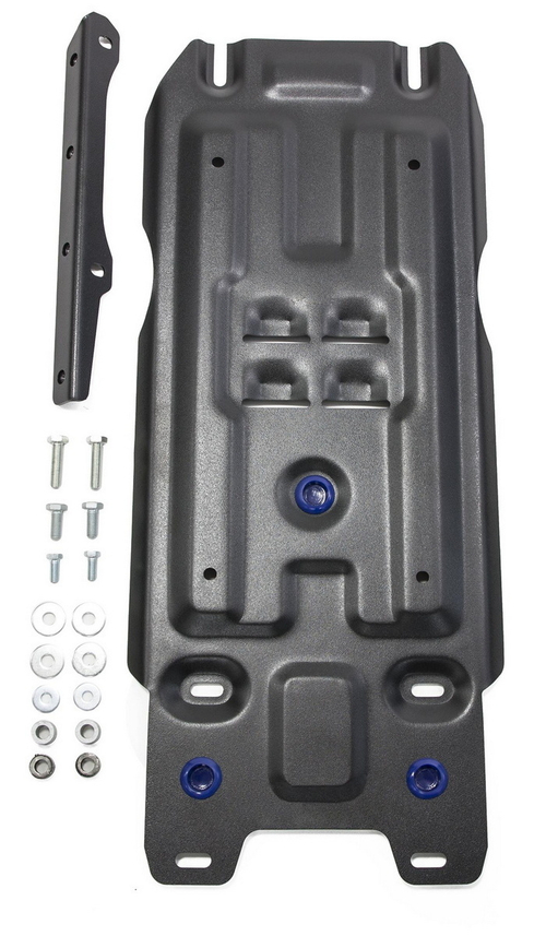 Защита КПП Rival для Lexus LX III (V - 5.7) 2007-2015/Lexus LX III рестайлинг (V - 4.5D; 5.7) 2015-н.в./Toyota Land Cruiser 200 (V - 4.5D; 4.7) 2007-2012/Toyota Land Cruiser 200 рестайлинг (V - 4.5D) 2012-2015/Toyota Land Cruiser 200 рестайлинг (V - 4.5D; 4.6) 2015-2021 (устанавл-ся совместно с 111.5714.3), сталь 1.8 мм, с крепежом, штампованная, 111.9507.1