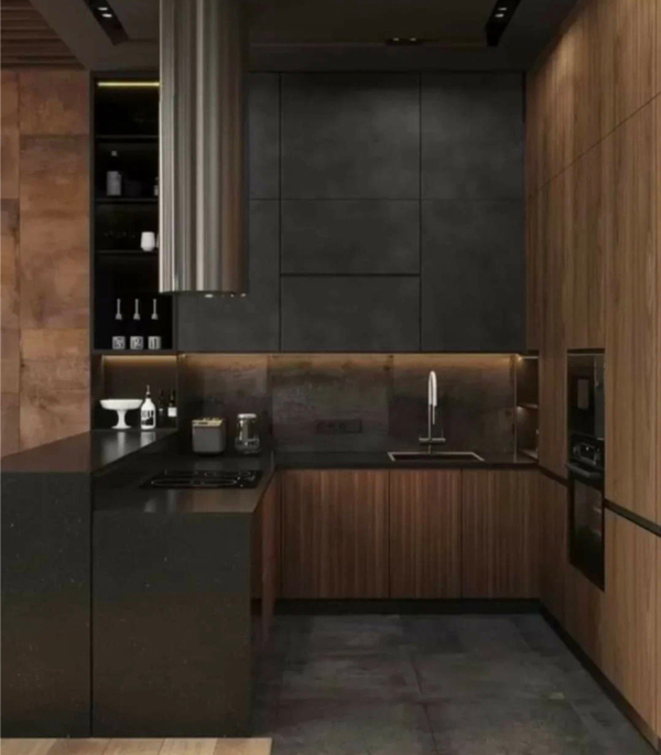 Примеры современных кухонь в дизайне из интернета