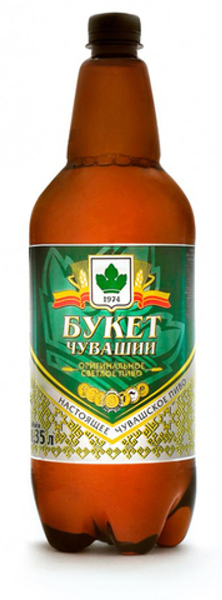 Пиво Букет Чувашии / Buket Chuvashii 1.35л - пэт