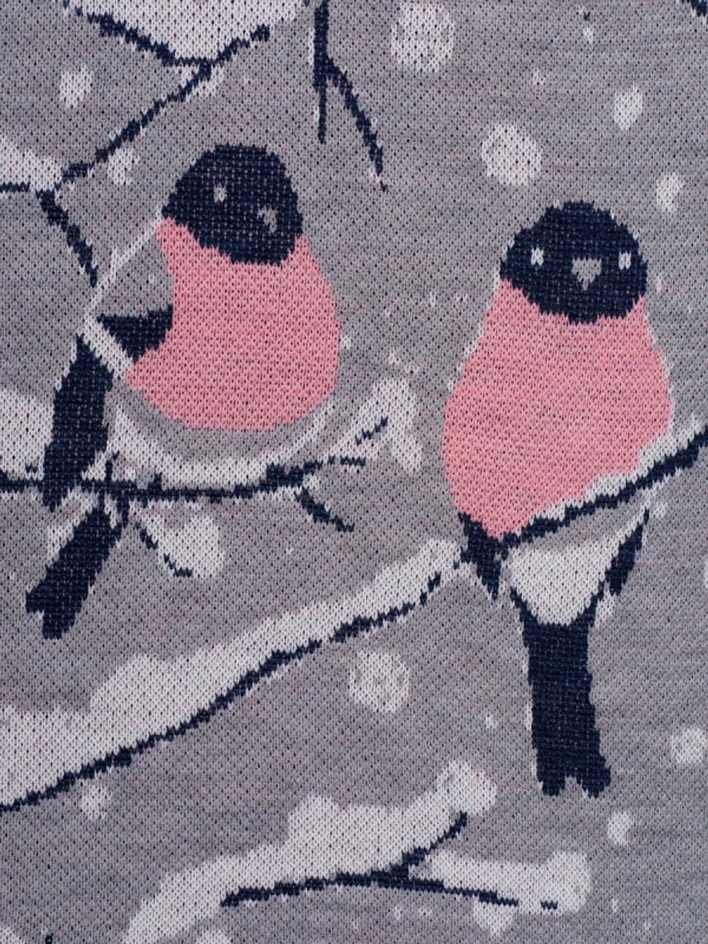 Плед Снегири 130x185 ПД052