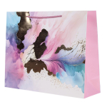 Пакет подарочный "Мрамор" 30*39*11см,тис.золот,паст.цв,ручки-шнурок