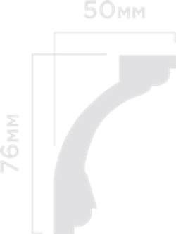 Карниз HiWood, 76x50 мм