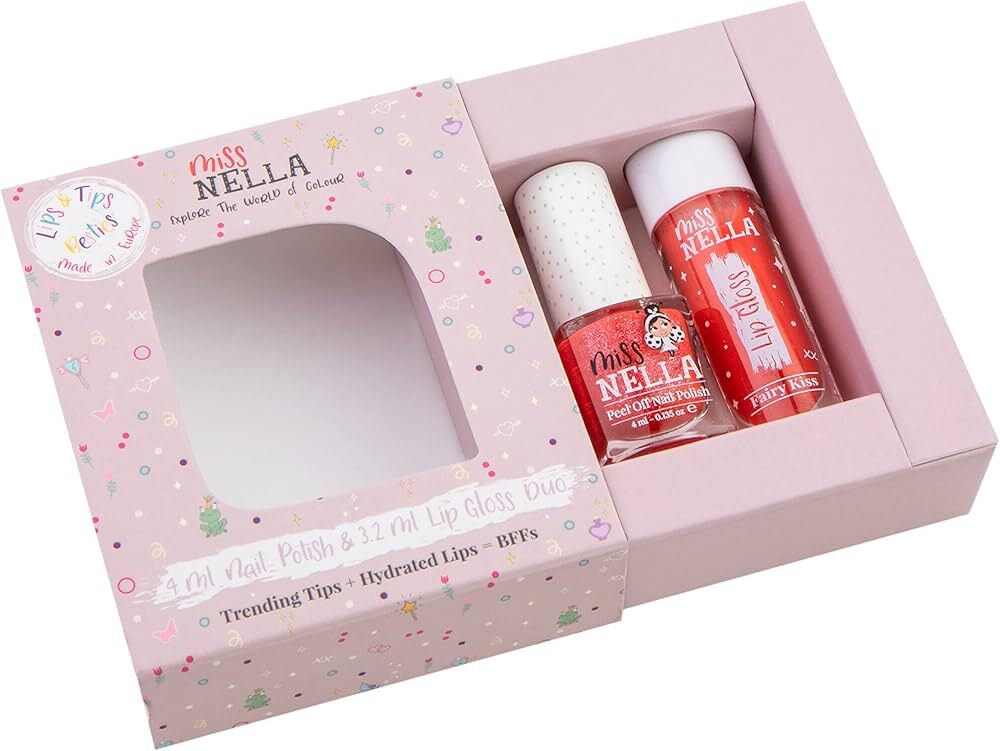 Набор лак и Блеск Miss Nella Lip&Tips Duo Lip Gloss Fairy Kiss