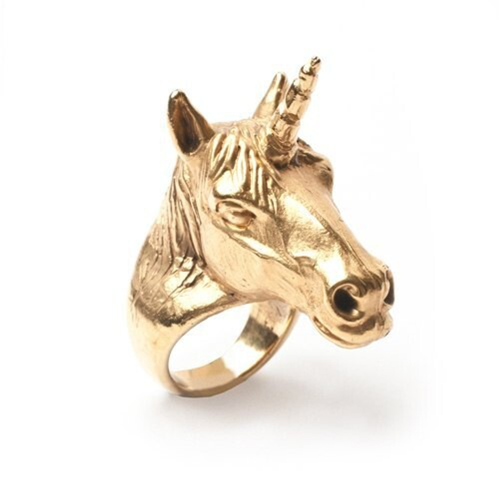 LEIVANKASH КОЛЬЦО UNICORN GOLD