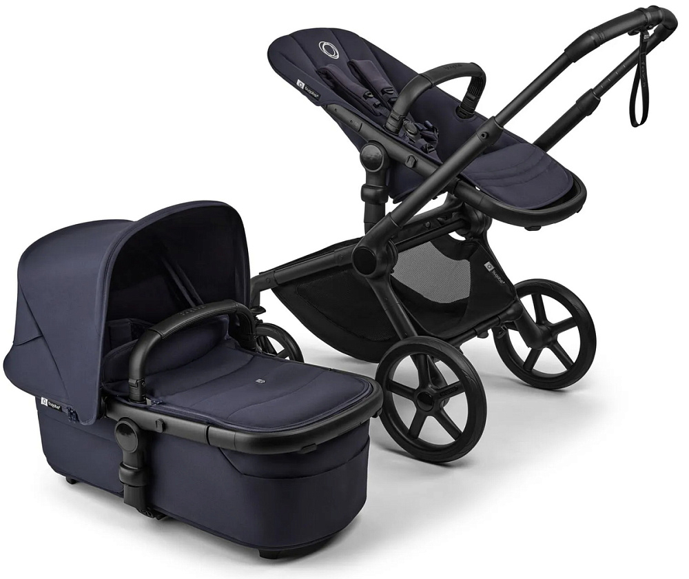 Коляска Bugaboo Fox 5 Renew complete 2 в 1 Black/Deep Indigo-Deep Indigo