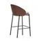 Eamy Светло-коричневый полубарный стул с отделкой из шпона ясеня