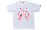 A Bathing Ape Bathing Ape Zip Shark Short Sleeve Футболка белый красный