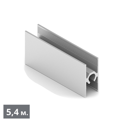 ЭКО Рамка средняя двери - центральный ригель (5,40 м) хром матовый (AL) (AE0452) Aristo (Акция)