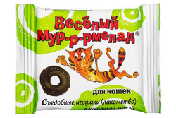 Весёлый Мур-р-рмелад с кошачьей мятой, cъедобная игрушка (лакомство) для кошек