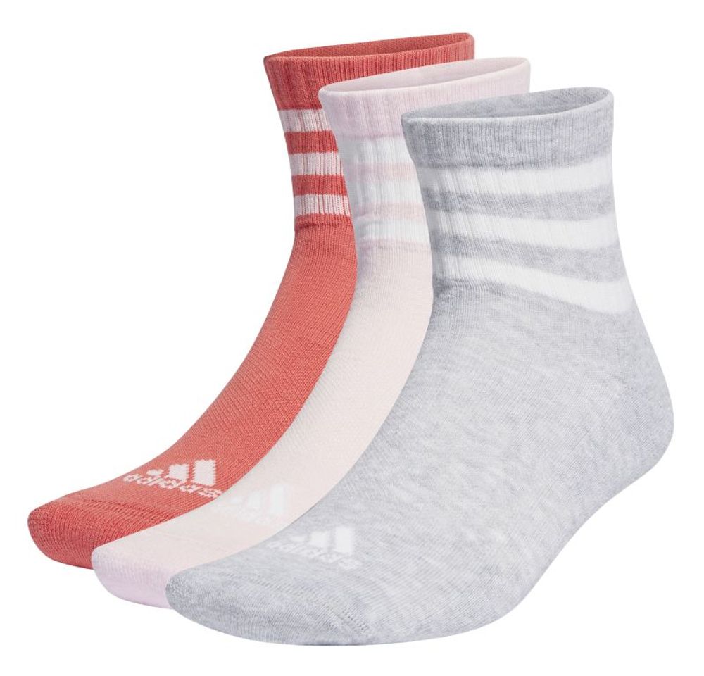 Теннисные носки Adidas Cushioned Sportswear Mid-Cut Socks 3P - multicolor