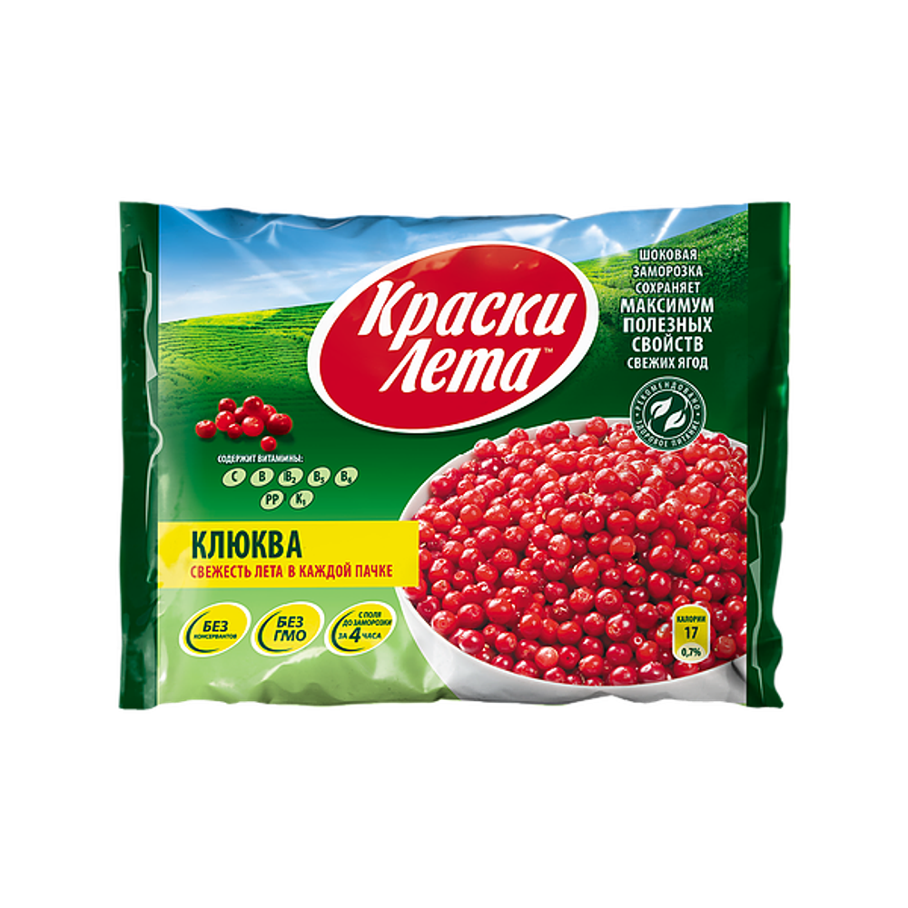 Ягоды КЛЮКВА 300гр (1х20) КраскиЛета