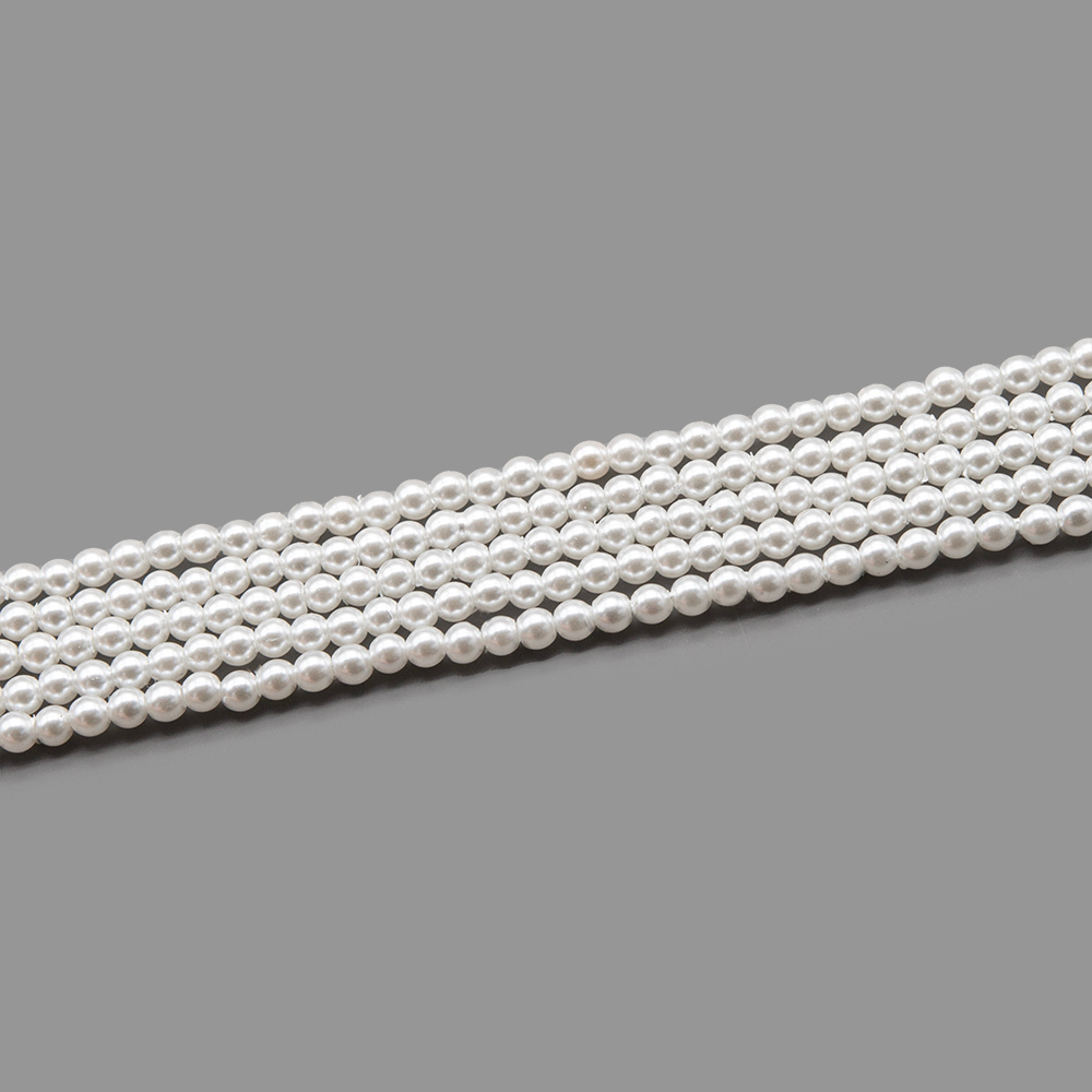 Хрустальный жемчуг, оттенок "Белый", шар 2мм