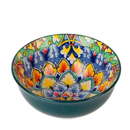 Салатник "Arabesque" (зеленый) d=12см v=300мл (min12) (транспортная упаковка)
