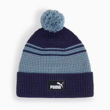 Шапка PUMA Ess Mid Crown Pom Beanie, 02655001, вискоза, полиэстер, нейлон, т.сине-голубой