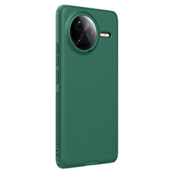 Усиленный защитный чехол зеленого цвета (Dark Green) от Nillkin для Xiaomi Poco F7 Ultra и Redmi K80 Pro, серия Super Frosted Shield Pro
