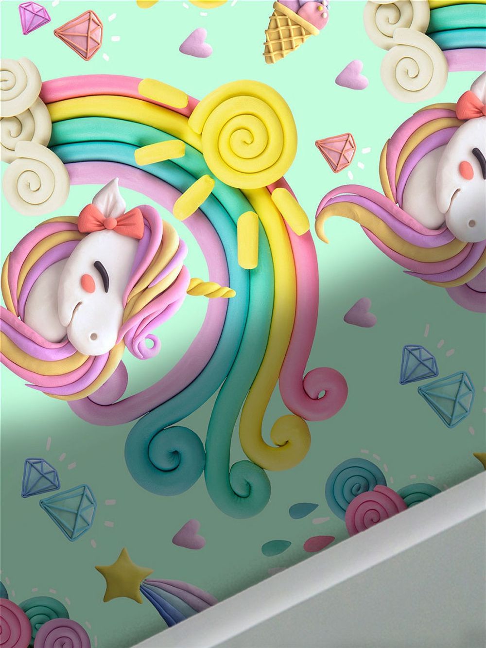 Простынь Сказка "Единорог" 150х215 см, перкаль