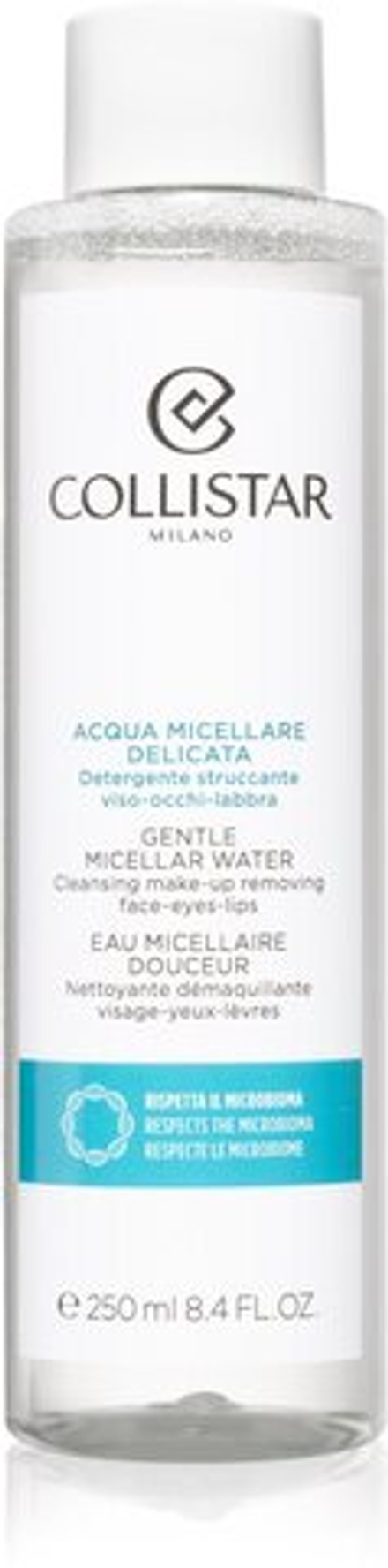 Collistar Gentle Micellar Water - нежно очищающая мицеллярная жидкость для чувствительной кожи /   250  ml  / GTIN 8015150219105