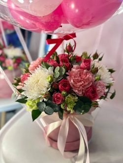 Букет с шаром баблс №3704