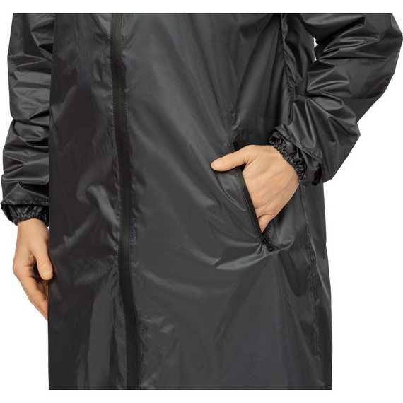 Плащ влагозащитный Waterproof Line Membrane WPL полиэфирный с ПУ покрытием на молнии тёмно-серый
