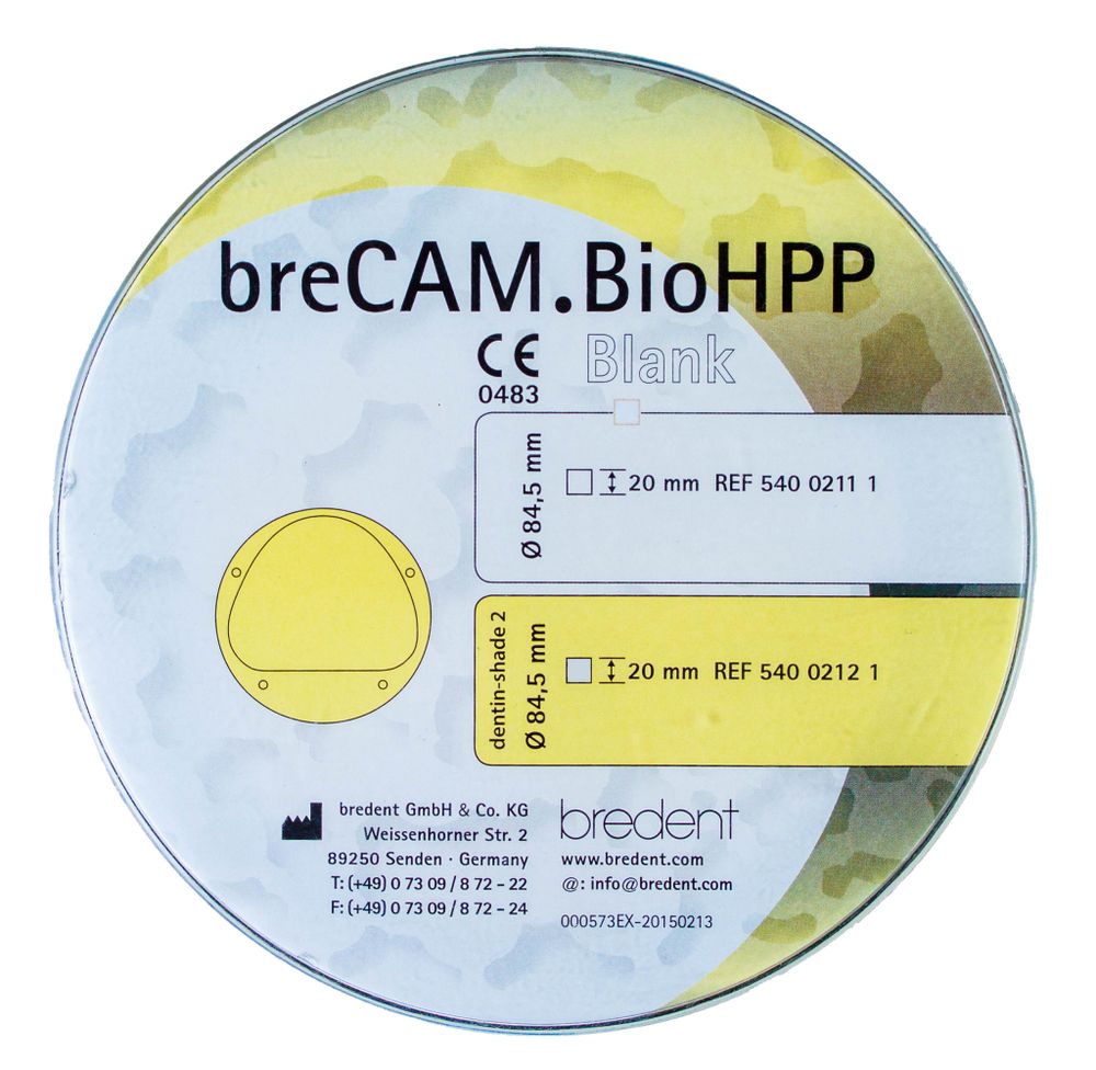 Диск breCAM BioHPP (БиоХПП) AG 20 мм