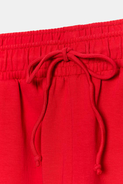 ZARA ШОРТЫ-БЕРМУДЫ НА ШНУРКАХ, КРАСНЫЙ