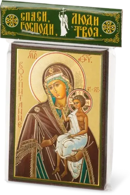 Икона БМ "Воспитание" 6х9 на МДФ-6