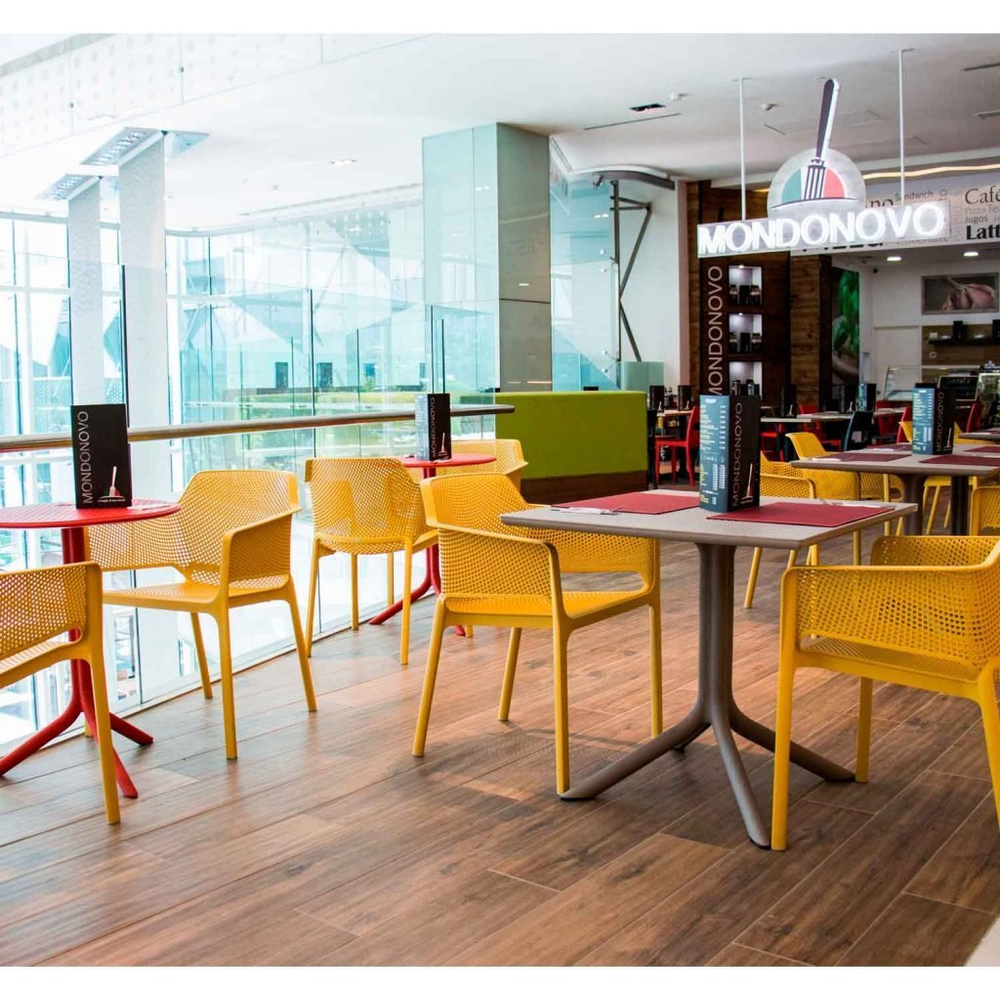 Кресло пластиковое Nardi Net, горчичный