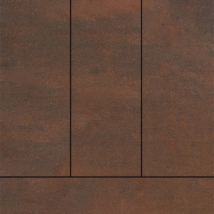 Тротуарная плитка ПРЯМОУГОЛЬНИК 900х300 мм - Листопад гладкий Клинкер