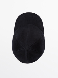Massimo Dutti Кепка из смесовой шерсти, темно-синий