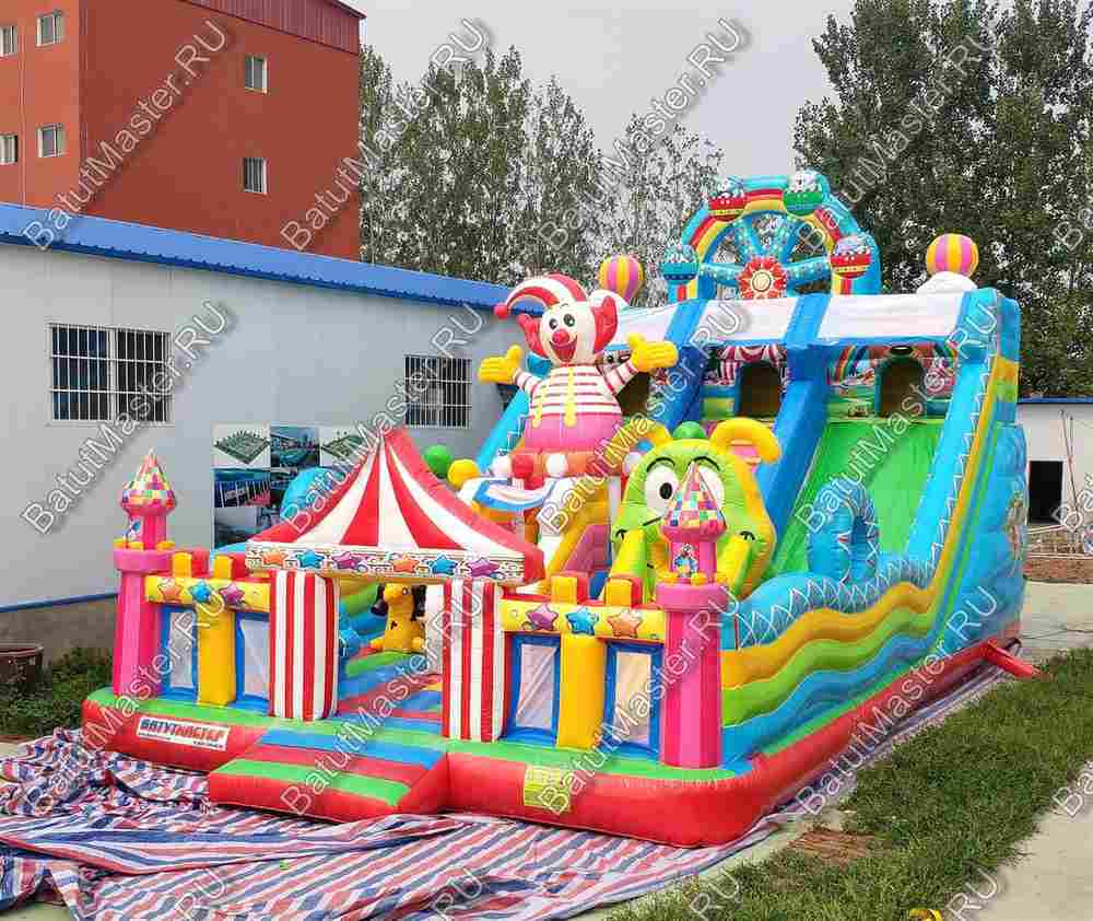 Коммерческий надувной батут "Парк развлечений 2" 12*7*7 м
