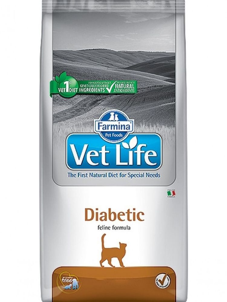 Сухой корм Farmina DIABETIC для кошек при сахарном диабете 2 кг