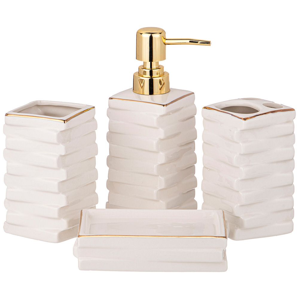 НАБОР ДЛЯ ВАННОЙ КОМНАТЫ 4 ПР. (КОР=12НАБ.) 350 МЛ