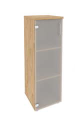 Шкаф средний узкий со стеклом Onix