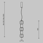 Подвесной светильник Maytoni MOD381PL-L30CH3K