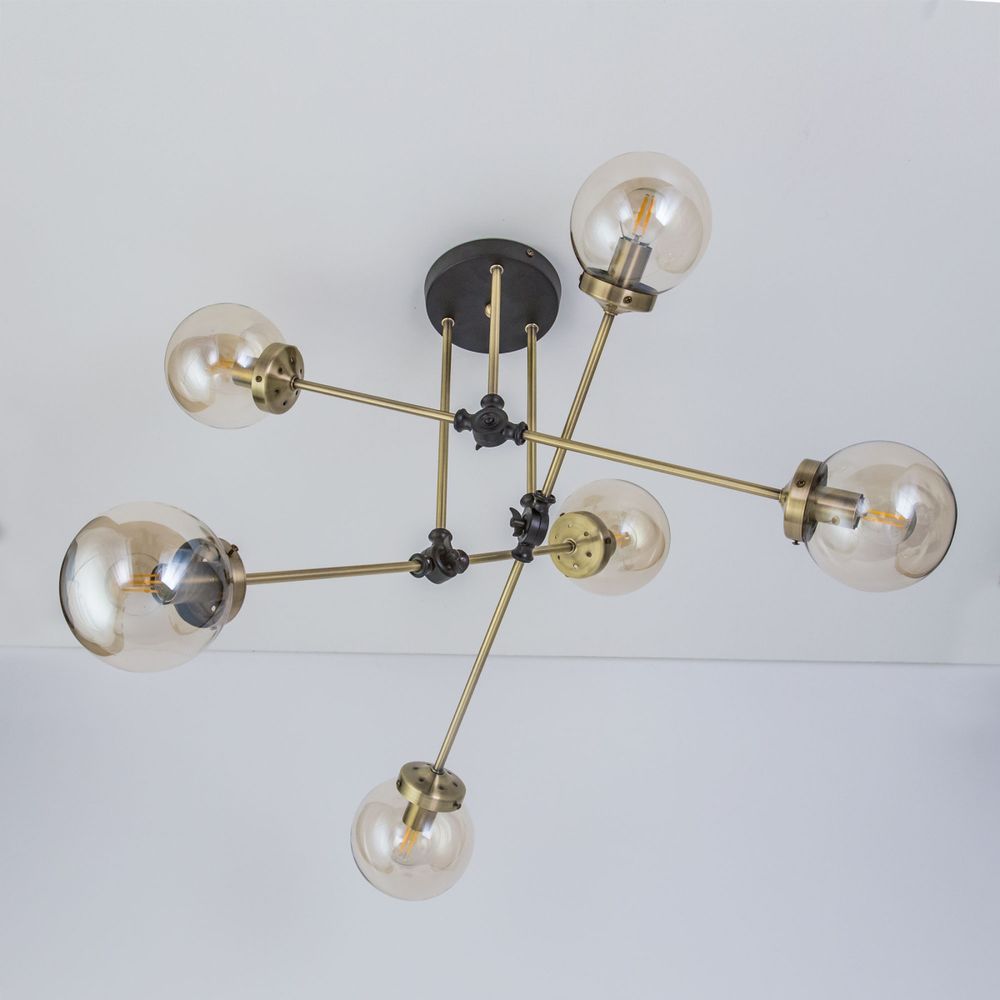 Citilux Планета CL105165 Люстра на штанге поворотная Бронза