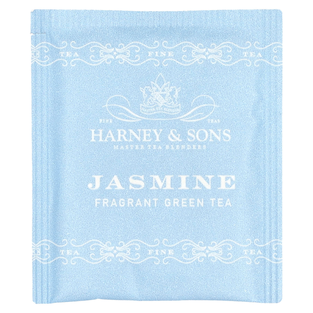 Harney & Sons, Ароматный зеленый чай, жасмин, 50 пакетиков, 90 г (3,17 унции)
