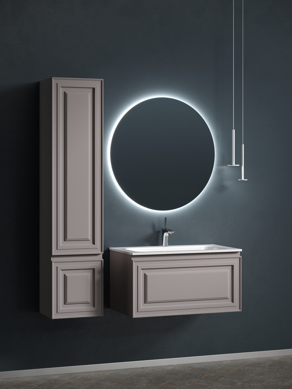 Тумба с раковиной Sancos Very 80 см VR80SM doha soft