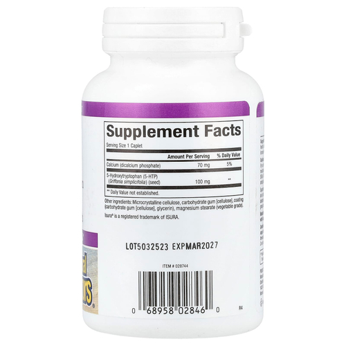 Natural Factors, Stress-Relax, 5-HTP, 100 мг, 120 капсул с медленным высвобождением